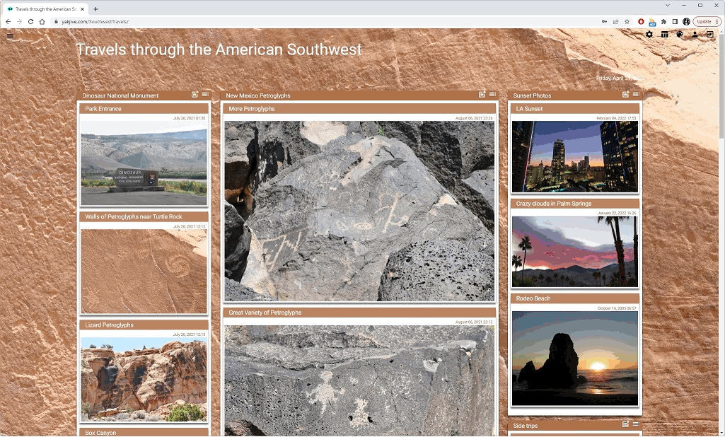 Create a variety of sites on YakJive!